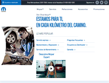 Tablet Screenshot of mopar.com.mx